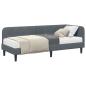 Preview: Eckbettgestell Dunkelgrau 80 x 200 cm Samt