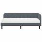 Preview: Eckbettgestell Dunkelgrau 80 x 200 cm Samt