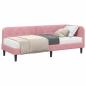 Preview: Eckbettgestell Rosa 80 x 200 cm Samt