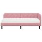 Preview: Eckbettgestell Rosa 80 x 200 cm Samt