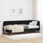 Preview: ARDEBO.de - Eckbettgestell Schwarz 80 x 200 cm Samt