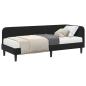 Preview: Eckbettgestell Schwarz 80 x 200 cm Samt
