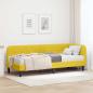 Preview: ARDEBO.de - Eckbettgestell Gelb 80 x 200 cm Samt