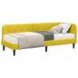 Preview: Eckbettgestell Gelb 80 x 200 cm Samt