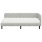 Preview: Eckbettgestell Hellgrau 90 x 190 cm Samt
