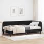 Preview: ARDEBO.de - Eckbettgestell Schwarz 90 x 190 cm Samt