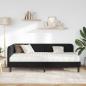 Preview: Eckbettgestell Schwarz 90 x 190 cm Samt
