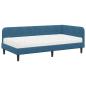 Preview: Eckbettgestell Blau 90 x 200 cm Samt