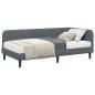 Preview: Eckbettgestell Dunkelgrau 100 x 200 cm Samt
