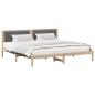 Preview: Bettrahmen Dunkelgrau 200 x 200 cm Massives Kiefernholz