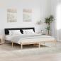 Preview: ARDEBO.de - Bettgestell Braun und Schwarz 180 x 200 cm Massivholz Kiefer