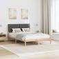 Preview: Bettgestell mit gepolstertem Kopfteil Braun 150 x 200 cm