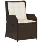 Preview: Gartenbank 2 stk. Braun Poly-Rattan