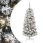 Preview: Künstlicher klappbarer Weihnachtsbaum Grün und Weiß 120 cm