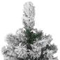 Preview: Künstlicher klappbarer Weihnachtsbaum Grün und Weiß 120 cm