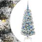 Preview: Künstlicher klappbarer Weihnachtsbaum Grün und Weiß 120 cm