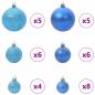 Preview: Künstlicher klappbarer Weihnachtsbaum Grün und Weiß 120 cm