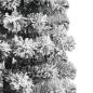 Preview: Künstlicher klappbarer Weihnachtsbaum Grün und Weiß 150 cm