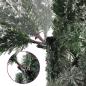 Preview: Künstlicher klappbarer Weihnachtsbaum Grün und Weiß 240 cm