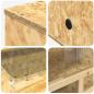 Preview: Terrarium Braun 100 x 50 x 100 cm OSB
