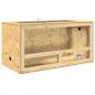 Preview: Terrarium Braun 100 x 50 x 100 cm OSB