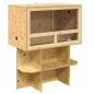 Preview: Terrarium Braun 80 x 50 x 100 cm OSB