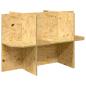 Preview: Terrarium Braun 80 x 50 x 100 cm OSB