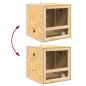Preview: Terrarium Braun 50 x 50 x 100 cm OSB