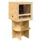Preview: Terrarium Braun 50 x 50 x 100 cm OSB
