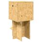 Preview: Terrarium Braun 50 x 50 x 100 cm OSB