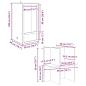 Preview: Terrarium Braun 50 x 50 x 150 cm OSB