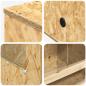 Preview: Terrarium Braun 50 x 50 x 130 cm OSB