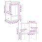 Preview: Terrarium Braun 50 x 50 x 150 cm OSB