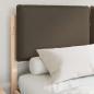 Preview: Bettgestell mit gepolstertem Kopfteil Taupe 160 x 200 cm