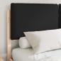 Preview: Bettgestell mit gepolstertem Kopfteil Schwarz 140 x 190 cm