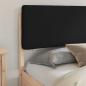 Preview: Bettgestell mit gepolstertem Kopfteil Schwarz 200 x 200 cm