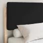 Preview: Bettgestell mit gepolstertem Kopfteil Schwarz 135 x 190 cm