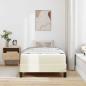 Preview: Bettrahmen mit Matratze Creme 80 x 200 cm Stoff