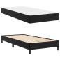 Preview: Bettrahmen mit Matratze Schwarz 90 x 190 cm Stoff