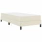Preview: Bettrahmen mit Matratze Creme 90 x 190 cm Stoff