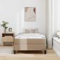 Preview: Bettrahmen mit Matratze Cappuccino 100 x 200 cm Stoff