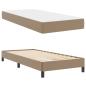 Preview: Bettrahmen mit Matratze Cappuccino 100 x 200 cm Stoff