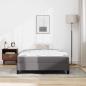 Preview: Bettrahmen mit Matratze Grau 120 x 190 cm Stoff
