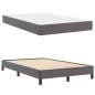 Preview: Bettrahmen mit Matratze Grau 120 x 190 cm Stoff