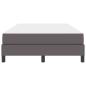 Preview: Bettrahmen mit Matratze Grau 120 x 190 cm Stoff