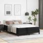 Preview: ARDEBO.de - Bettrahmen mit Matratze Schwarz 140 x 190 cm Stoff