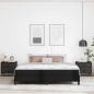 Preview: Bettrahmen mit Matratze Schwarz 180 x 200 cm Stoff