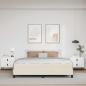 Preview: Bettrahmen mit Matratze Creme 180 x 200 cm Stoff