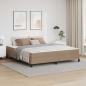 Preview: ARDEBO.de - Bettrahmen mit Matratze Cappuccino 180 x 200 cm Stoff