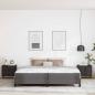 Preview: Bettrahmen mit Matratze Grau 200 x 200 cm Stoff